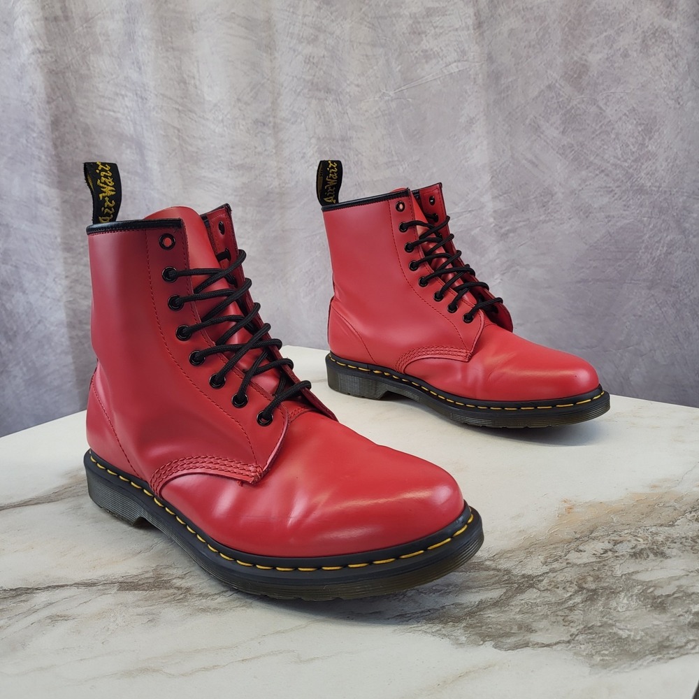 Dr. Martens Size 11 Men's 1460 Boots Satchel Red